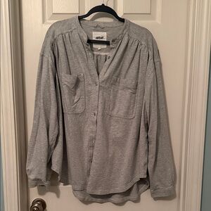 Aerie Gray Button Down Shirt